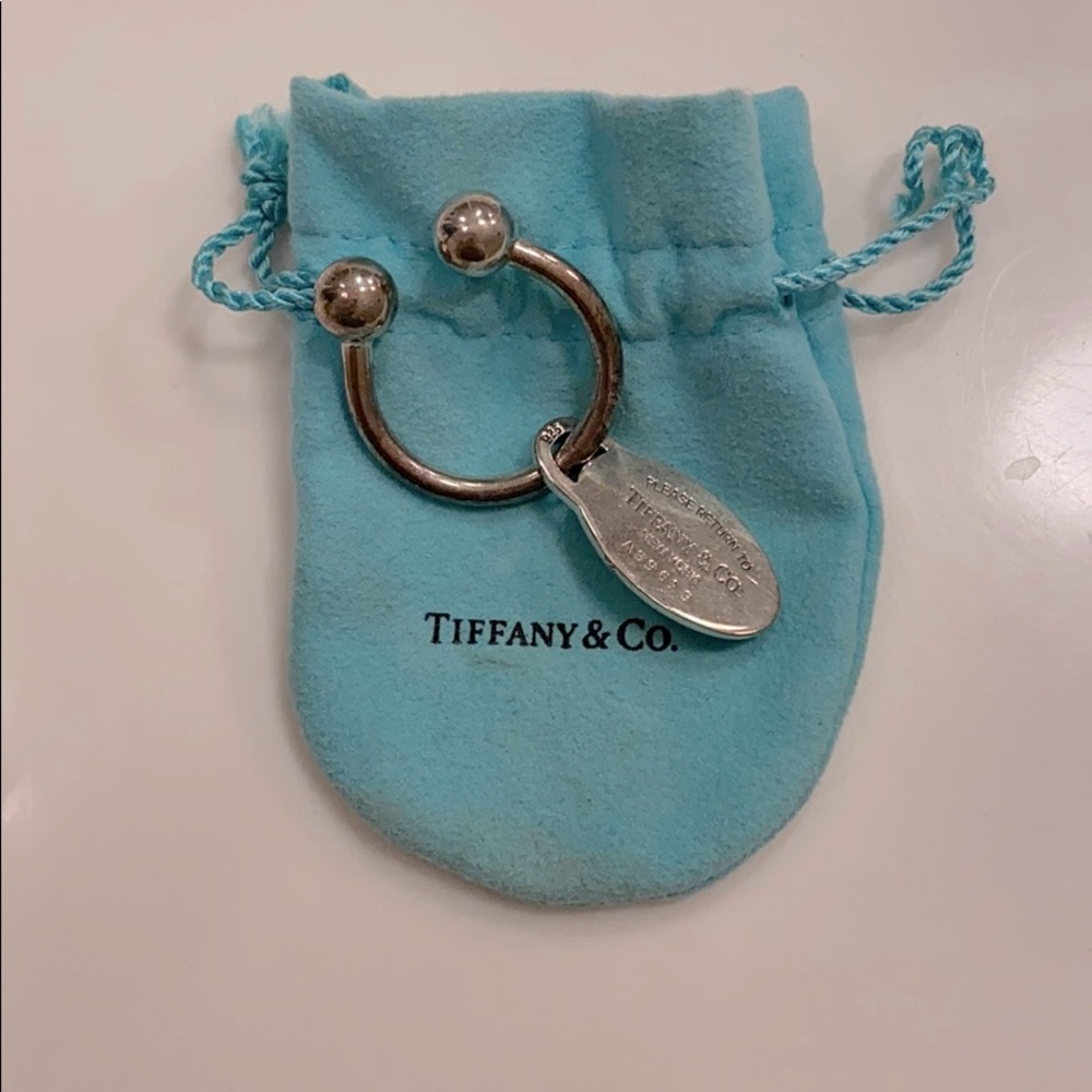 Tiffany & Co sterling silver key ring